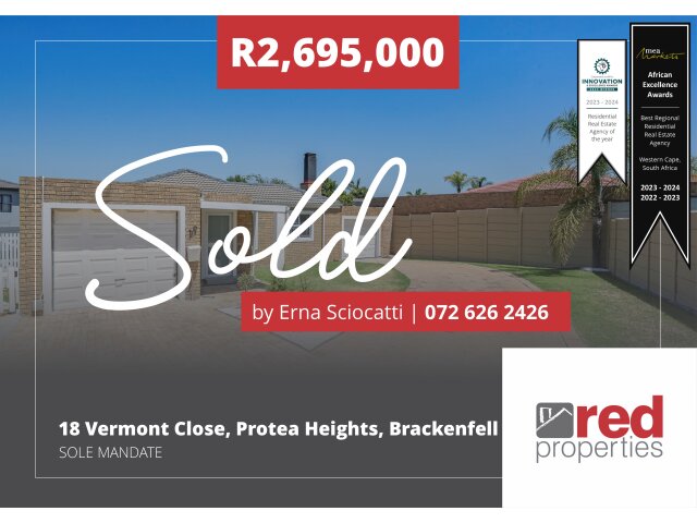 <!--[if BLOCK]><![endif]--> 18  Vermont Close, Protea Heights, Brackenfell <!--[if ENDBLOCK]><![endif]-->